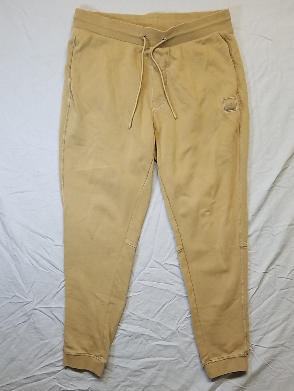 Hugo Boss Spellout Logo Pale Green Drawstring Sweatpants Joggers